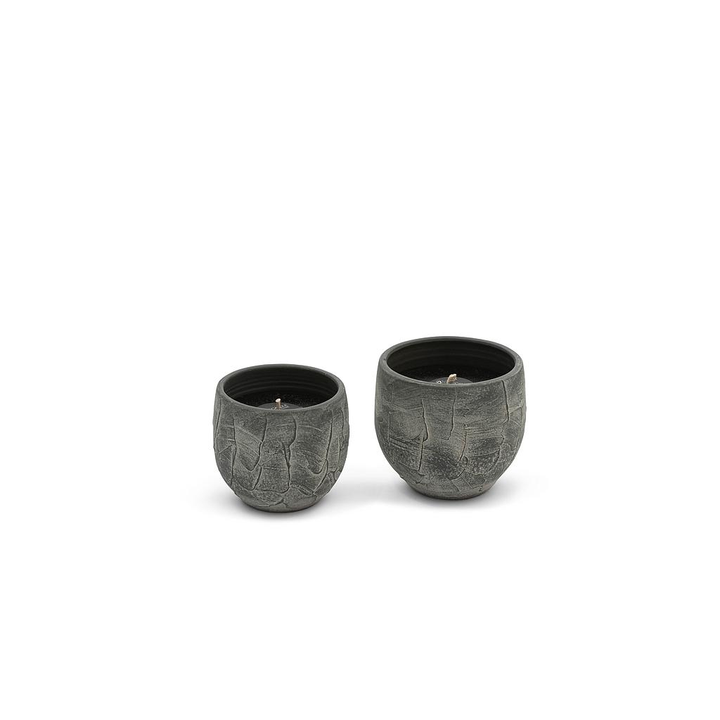 Outdoor candle rounded everest grey - Ø17 x 15 - ext.1 - p4