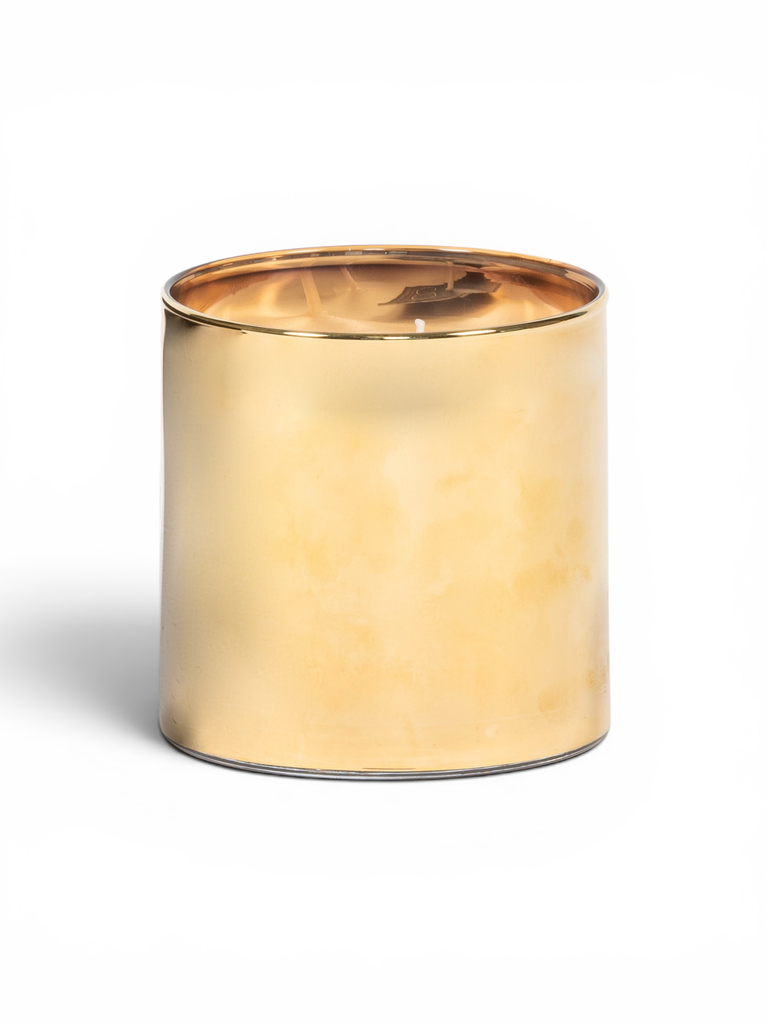 Semi transparent candleholder - glass - copper - medium Ø 12 x 12 - p/4/1 (kopie)
