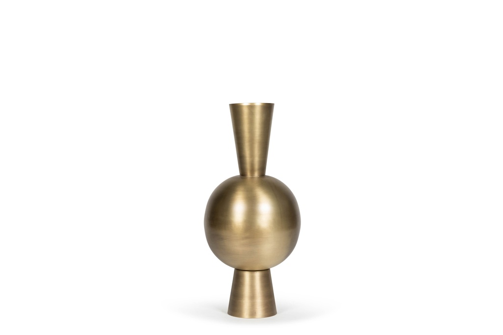 Trompetvase - metal - brass antique - Ø31 x 67cm - p 1/1