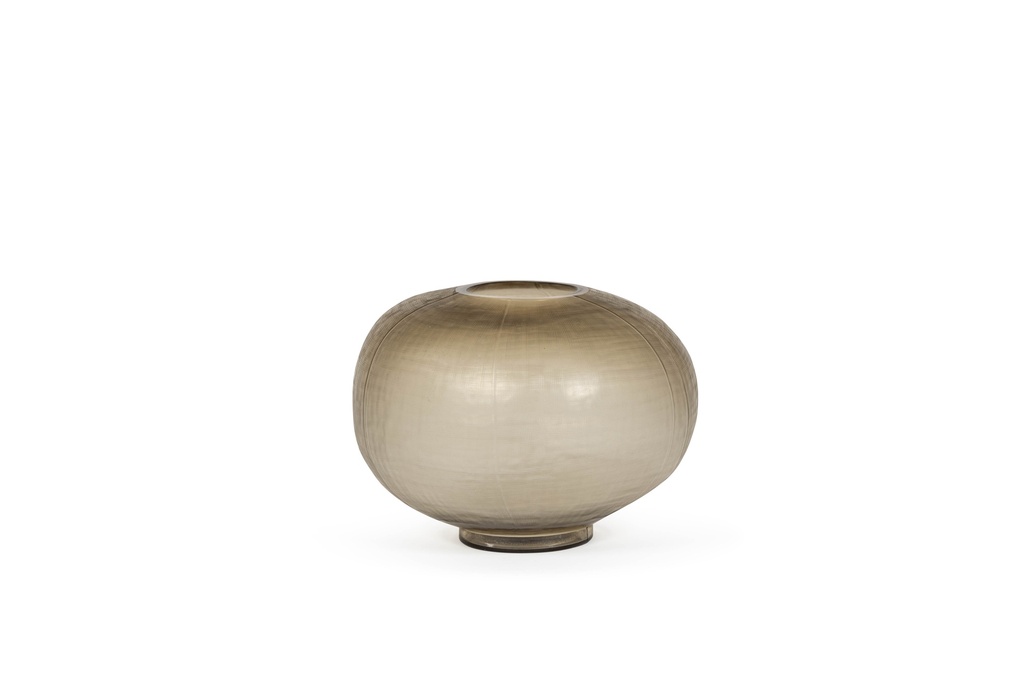 Mushroom handcut vase - glass - smoke - Ø 34,5x25cm - p 1/1