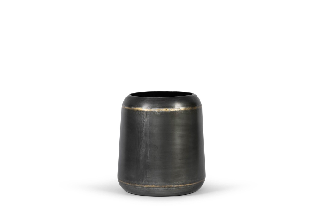 Planter weldet - metal - grey - Ø45x50cm - p/1/1