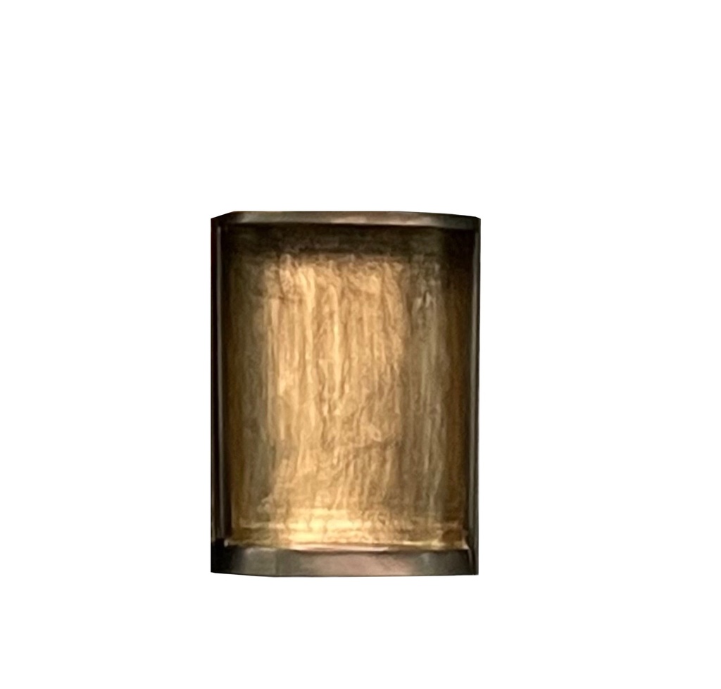 Wall candle holder rectangular - metal - nickle antique /gold antique leafing - 21x12,5x28cm -  p 2/6