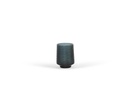 Mouthblown conical cutted vase - glass - smoke/blue - Ø12 x 15cm - p 1/12