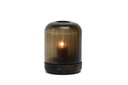 [DCGI517] Dome hurricane large flat cut - glass - smoke - Ø28 x 33cm - p 1/1