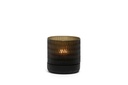 [DCGI518] Cylinder hurricane small rice cut - glass - smoke - Ø24x 25.5cm - p1/1