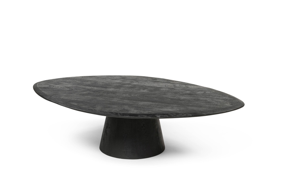 Coffee table - brushed wood - matt black - 120x80x32cm - p 1/1