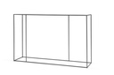 Console - metal - matt black - 120x28x76cm - p/1/1