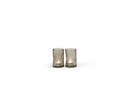T-Light holder organic ribbed smoke - glass - Ø 8x12,5cm - 4/16