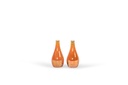 Soliflower small orange luster - glass - Ø 8,5x18cm - 4/24