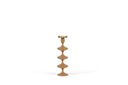 Enamel candleholder for Ø8,6 - metal - enamel gold - big Ø10,5x38cm - p1/4
