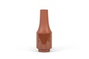 Vase Enamel - Iron - terracotta - Ø 22x58cm - p/4/4