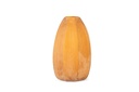 Mouthblown vase vertical flat cutting stone finish amber big - Ø28x46cm - 1/1