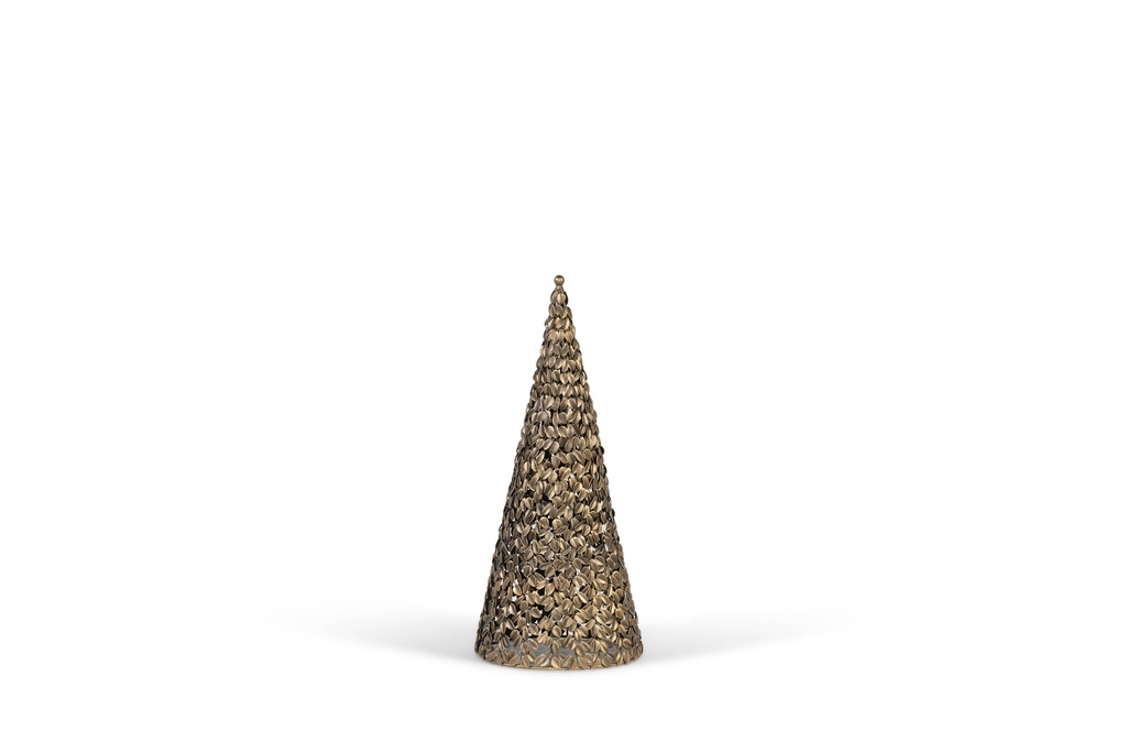 Xmas Tree leaves - iron - bronze - Ø26x59cm - p/1/1