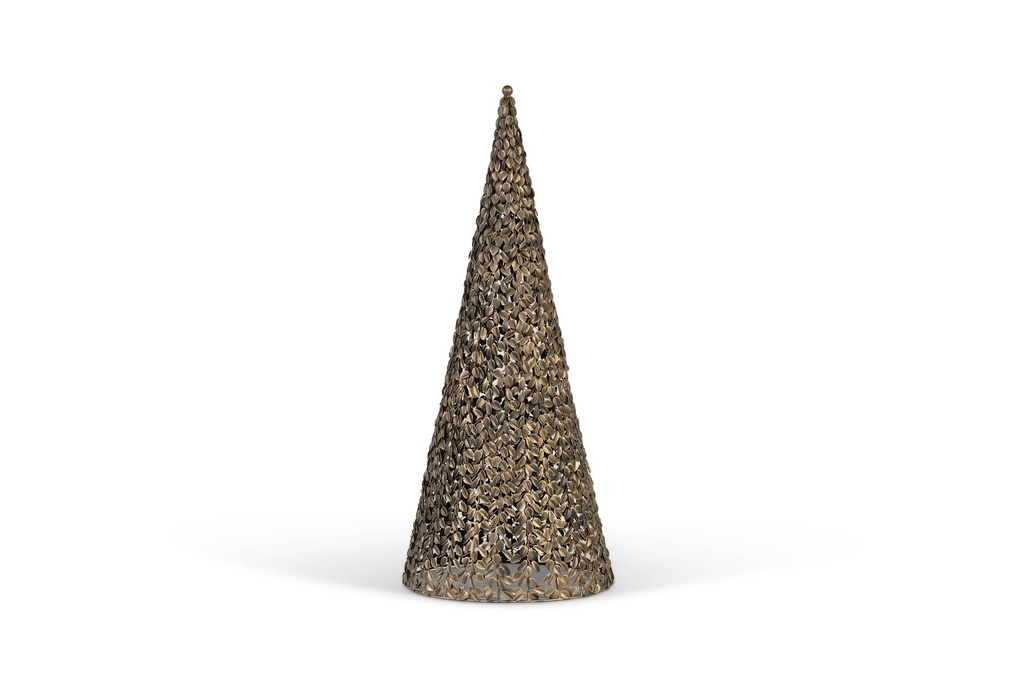 Xmas Tree leaves - iron - bronze - Ø36x86cm - p/1/1