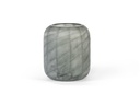 Mouthblown cutted bulb vase - grey/clear - Ø32x38cm - 1/1