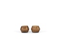 T-Light holder oval with ribble cutting copper smoke medium - Ø11,5x9,5x8cm - 4/16