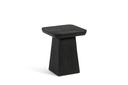 Brushed square table - mango wood - black - 41x41x49cm - p/1/1