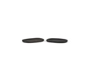 Organic plate - acacia - black - 23x15x1,5cm - p2/4