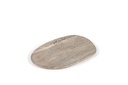 Travertine plate - travertine - grey - 45x30x1,4cm - p/1/2