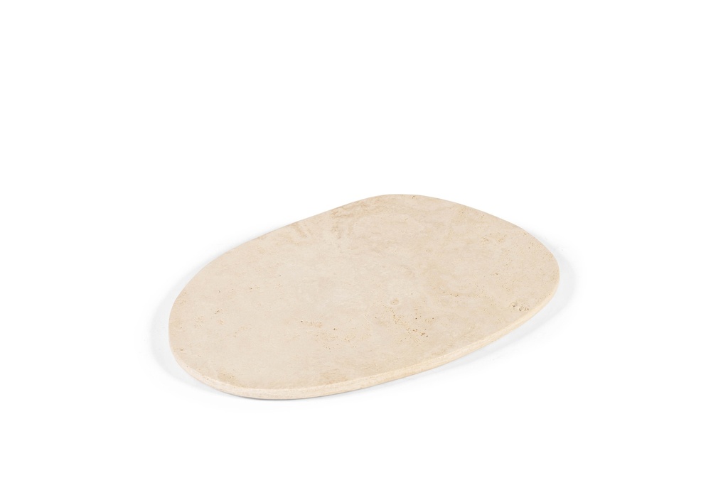 Travertine plate - travertine - beige - 45x30x1,4cm - p/1/2