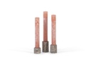Set of 3 candleholders for Ø4,4 - travertine - grey - 6,25cm/7,5cm/10cm - p/1/6