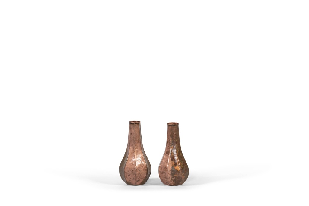 Small vase silver copper patina - Ø11 x 22cm - p 4/16