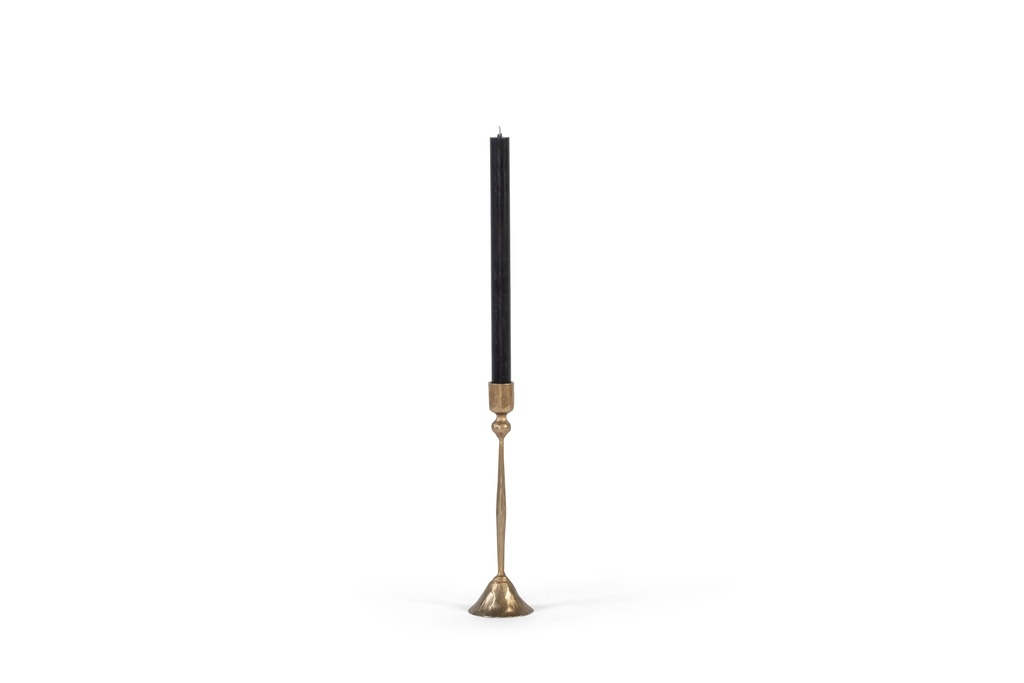 Handforged taperholder - iron - brass antique - medium - H 24,5 - 2/20