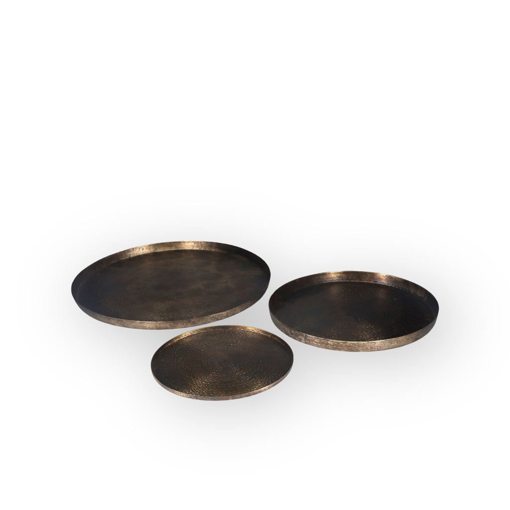 Plate knit texture - iron - rustic gold -  Ø35cm - p2/8