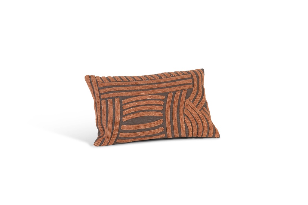 Cushion with filler - Cotton - Mushroom/burnt orange - 35x55cm - p/1