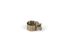Scented candle brass votive cross texture with lid - Ø 12x10cm - 2 - int. cot. - p/4