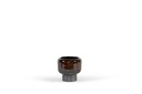 Flowerpot bordeaux reactif glazed - terracotta - Ø 21x21cm - p/4