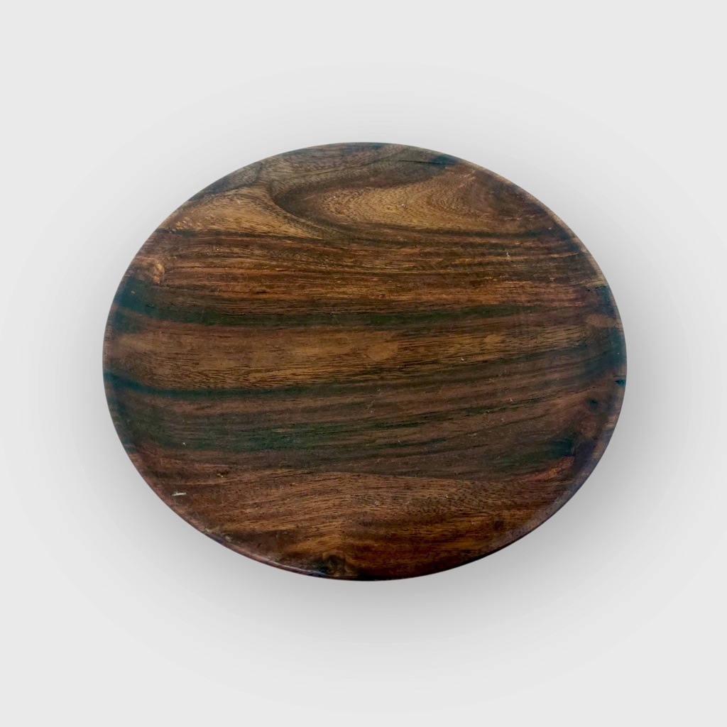 Wooden coaster natural oiled sheesham big - Ø18 x 0.11cm - p 4/36