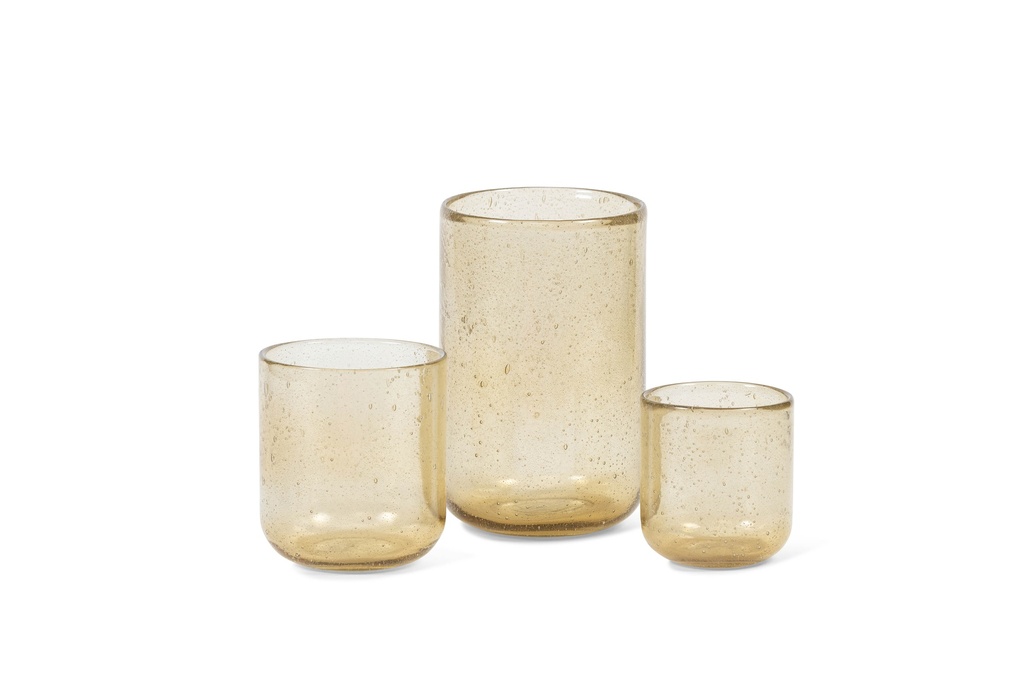 T-light holder bubble gold - Ø12 x 13cm - p4/16 