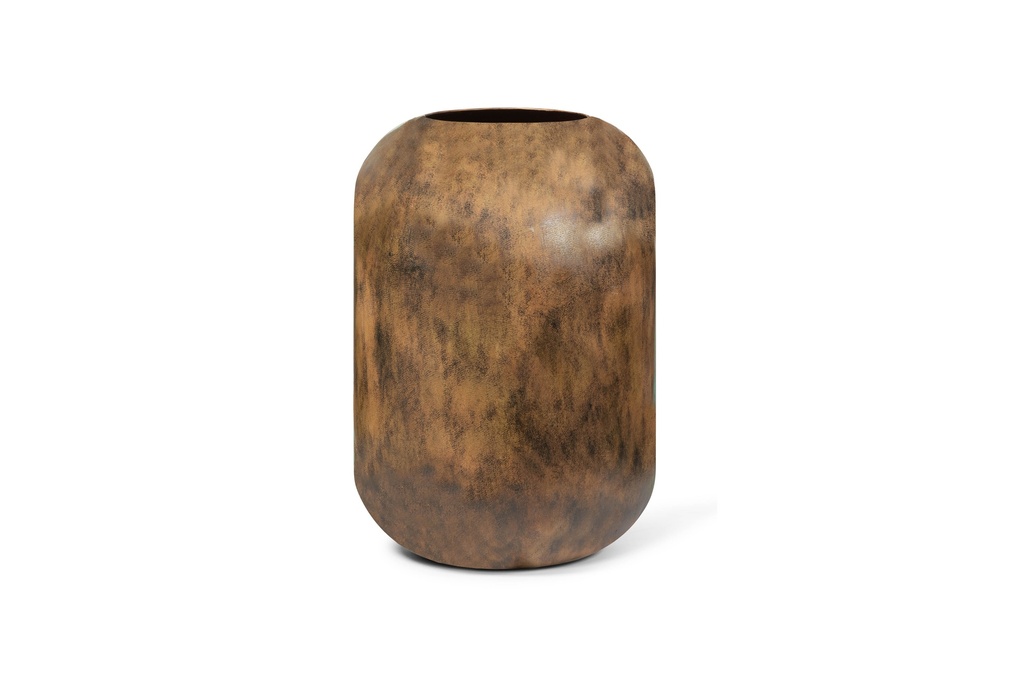 Planter bulb brown yellow patina - high - Ø41x59cm - p 1/1