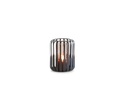 Hurricane copper antique with hammered brown glass - small - Ø18x22,5cm - 2/8