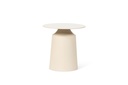 Side table enamel with base - texture beige - Ø45x46cm - p1/1