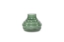 Vase bottle neck - stone finish - sprayed - green - large - Ø25x18cm - p/1/2