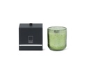 Scented candle in bubble glass green with colored wax - Ø 12 x 13 cm - 3 int. cot. - p/4