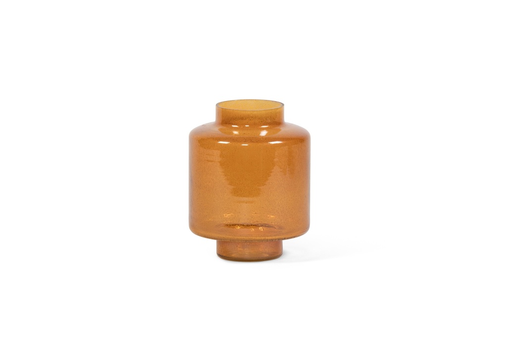 Vase foam sprayed amber small - Ø16.5 x 21cm - p 1